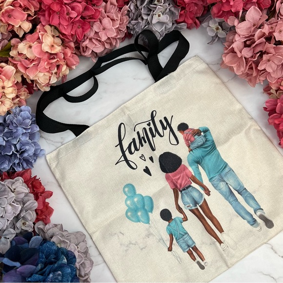 Eco-Friendly Family of Four Folding Tote Bag - Picture 4 of 15